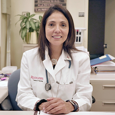 Rutgers Nursing PhD candidate and forensic nurse Rosario Sanchez.