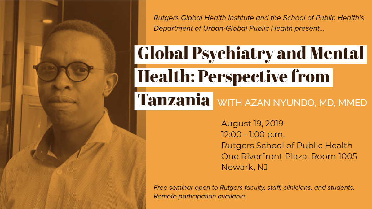 Global Psychiatry and Mental Health: Perspective from Tanzania