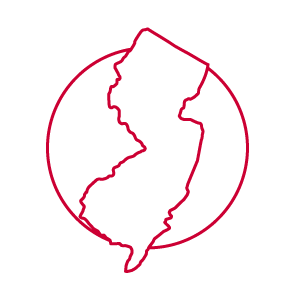 icon of New Jersey outline