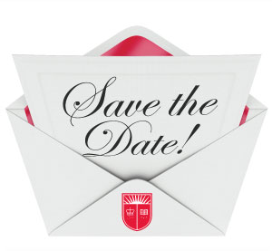 Save the Date! (notecard in a rutgers envelope)