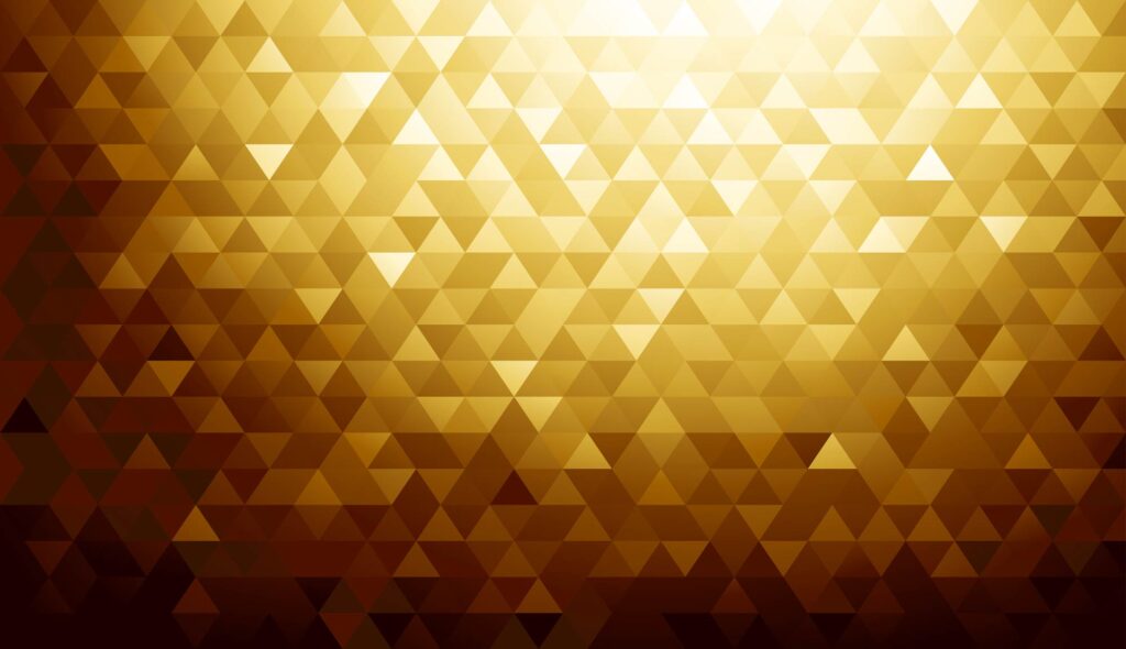 Abstract geometric gold background