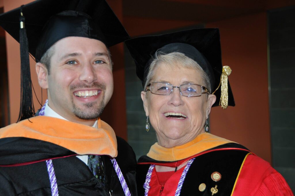 Photo of Graig Straus with the late Dr. Mary Kamienski
